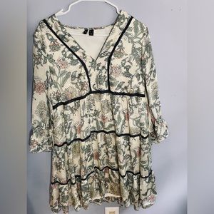 Pretty floral tunic/dress from Vero Moda, size L